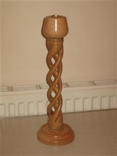Twist candlestick by Norman Smithers